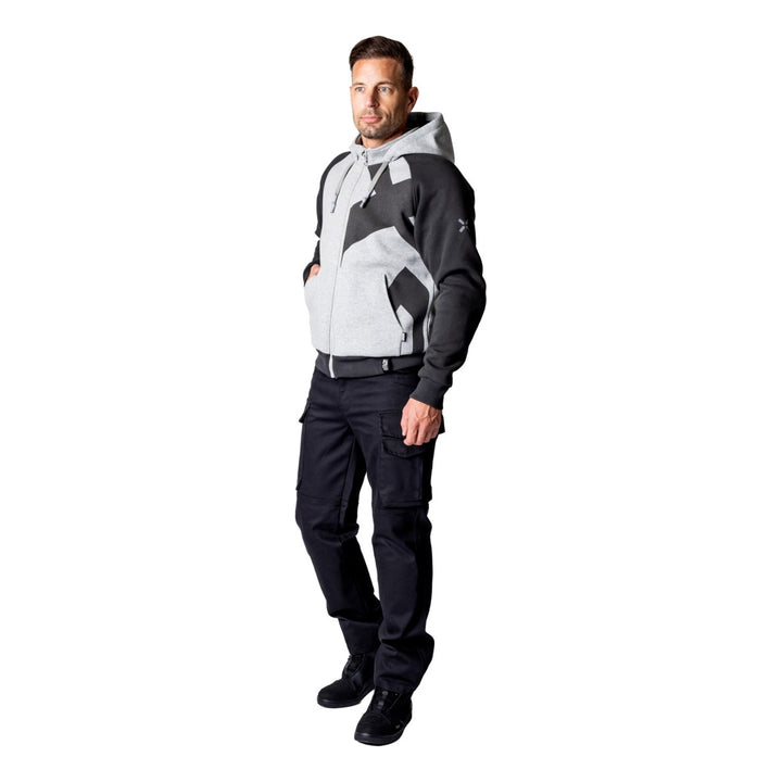 iXS Rapid 1.0 Hoodie cool grau-dunkelgrau