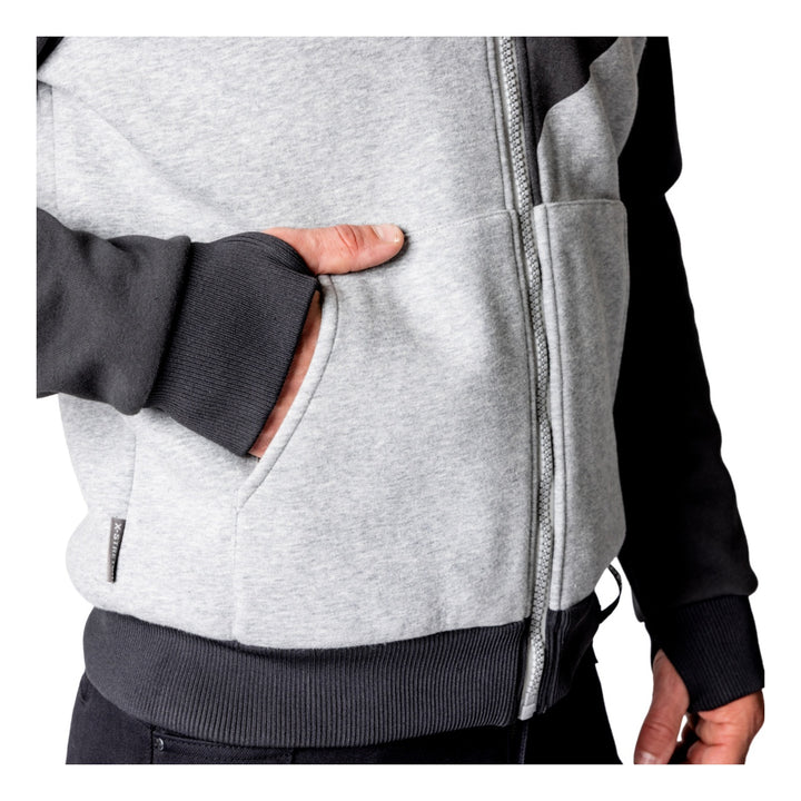 iXS Rapid 1.0 Hoodie cool grau-dunkelgrau