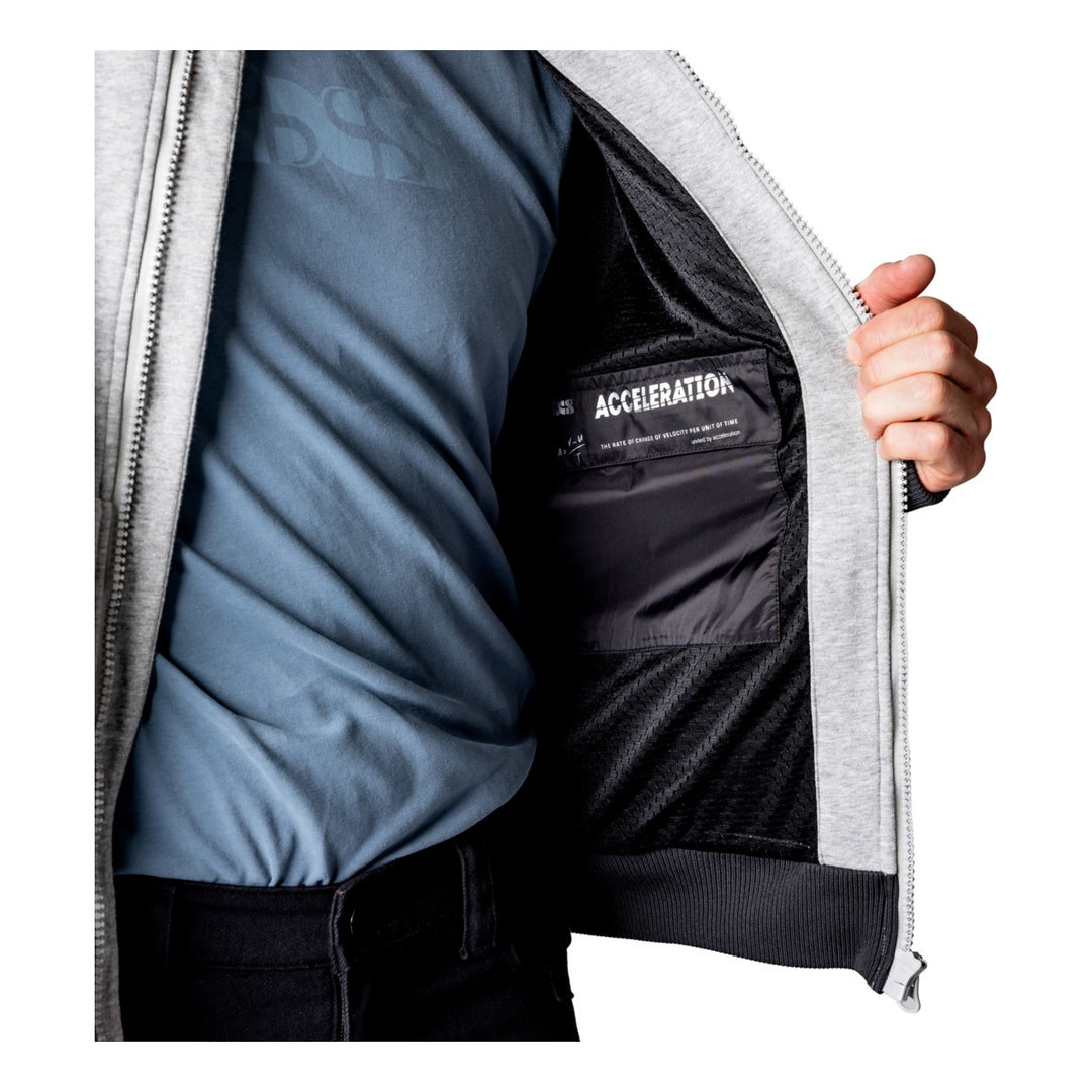 iXS Rapid 1.0 Hoodie cool grau-dunkelgrau