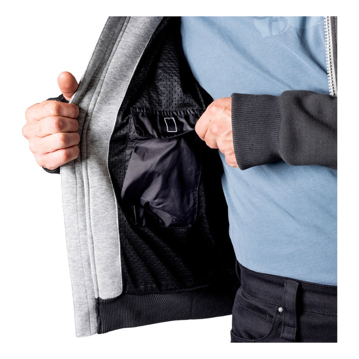 iXS Rapid 1.0 Hoodie cool grau-dunkelgrau