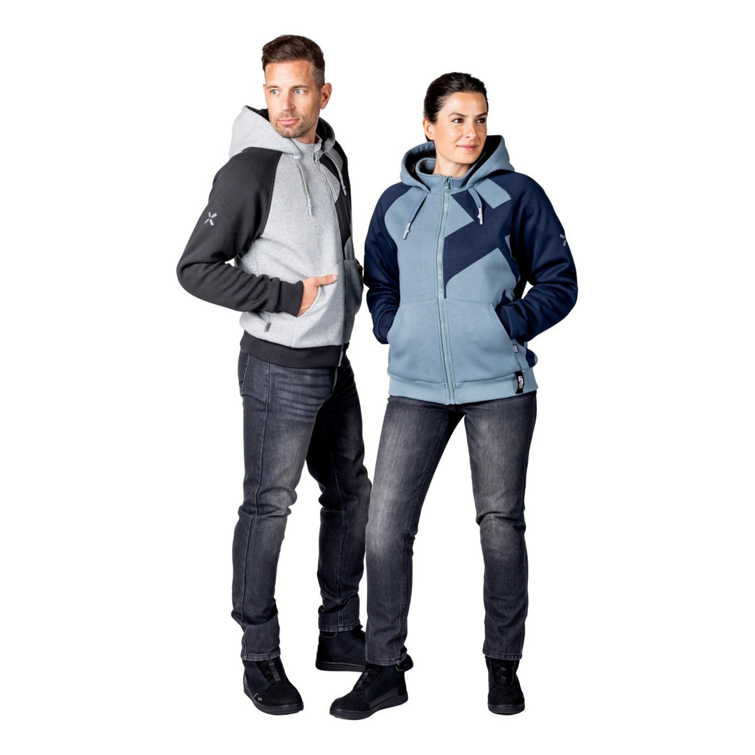iXS Rapid 1.0 Hoodie cool grau-dunkelgrau