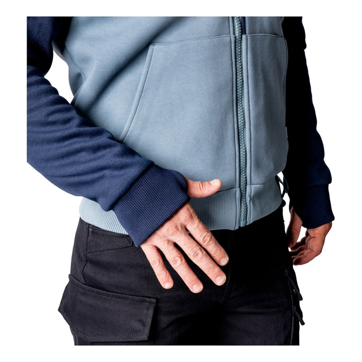 iXS Rapid 1.0 Hoodie dunkelblau-blau grau