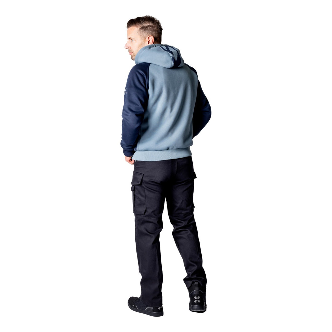iXS Rapid 1.0 Hoodie dunkelblau-blau grau