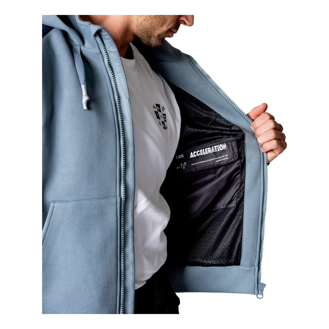 iXS Rapid 1.0 Hoodie dunkelblau-blau grau