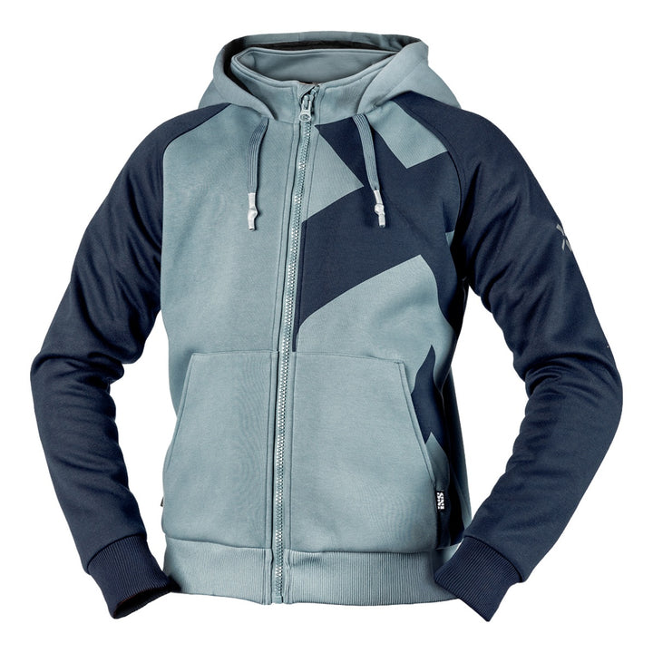 iXS Rapid 1.0 Hoodie dunkelblau-blau grau