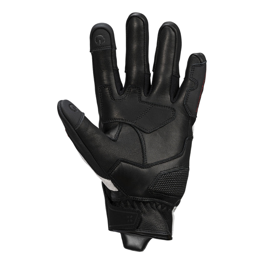 iXS Rapid 1.0 Lederhandschuhe schwarz-weiss-rot