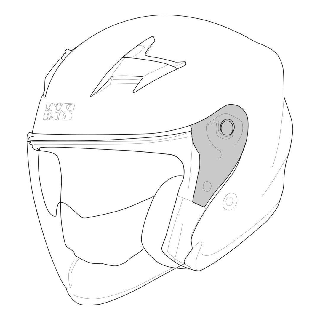 iXS iXS Rapid 1.0 OF Helm Visiermechanik schwarz