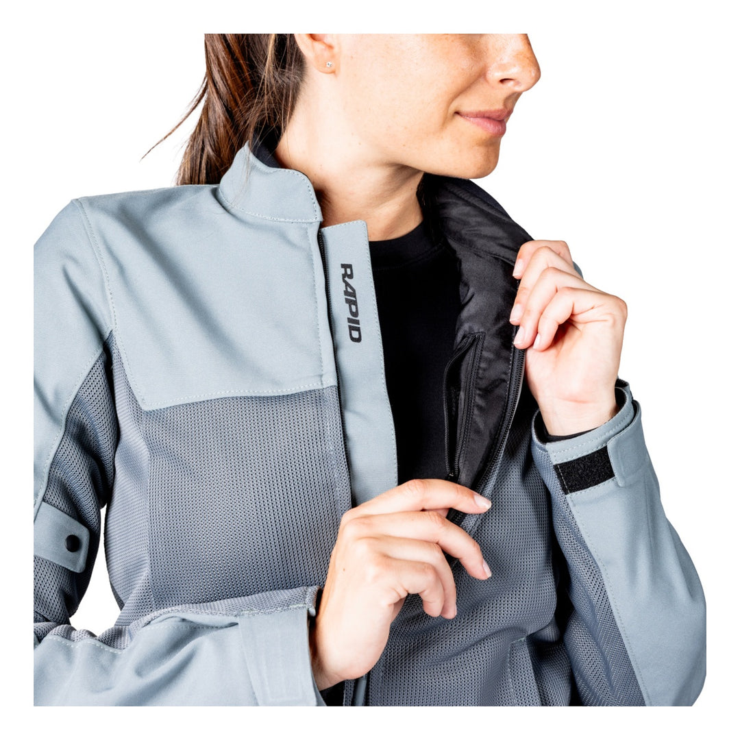 iXS Rapid-BigAir 1.0 WMS Jacke blau grau
