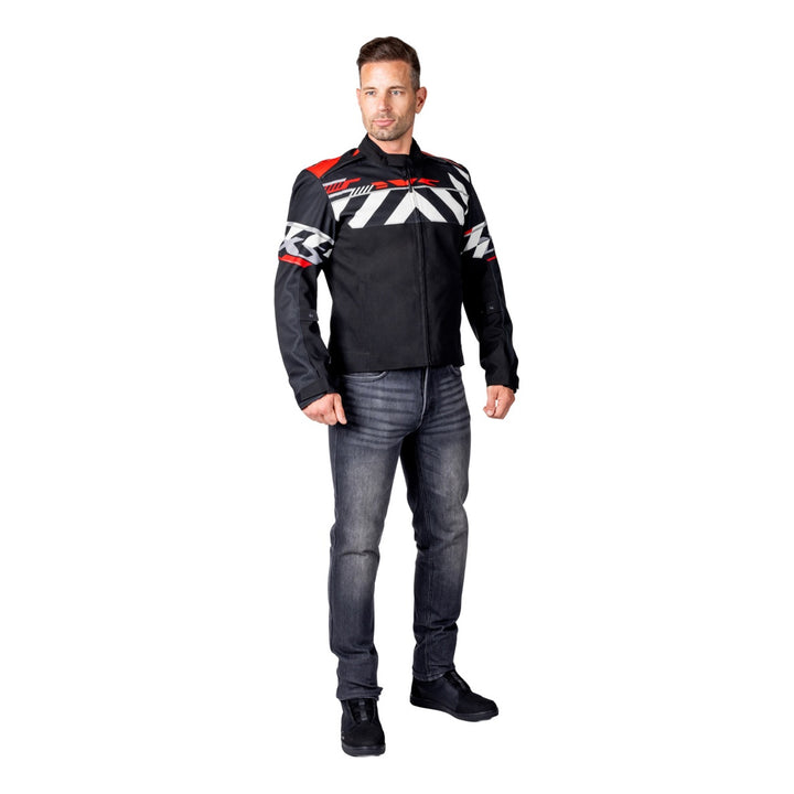 iXS Rapid-STX 2.1 Laminatjacke schwarz-rot-grau