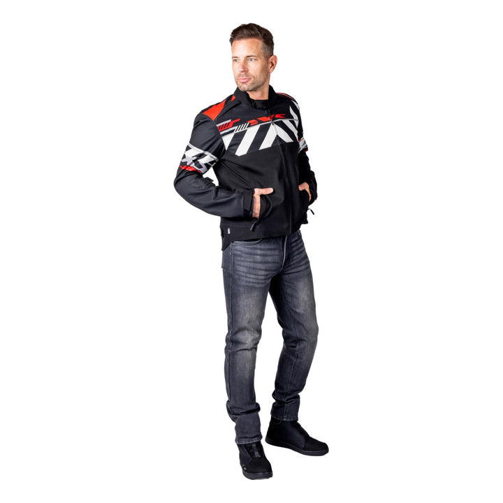 iXS Rapid-STX 2.1 Laminatjacke schwarz-rot-grau