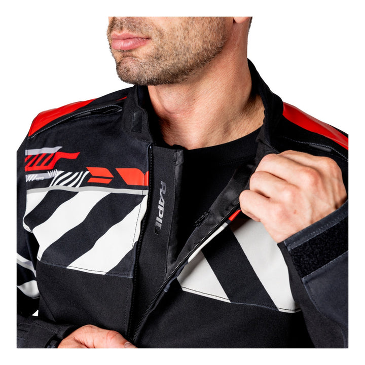 iXS Rapid-STX 2.1 Laminatjacke schwarz-rot-grau