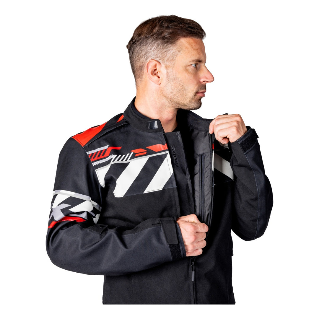 iXS Rapid-STX 2.1 Laminatjacke schwarz-rot-grau
