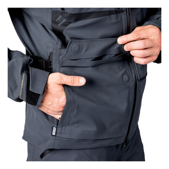 iXS Tourster-GTX 1.0 Laminatjacke dunkelgrau