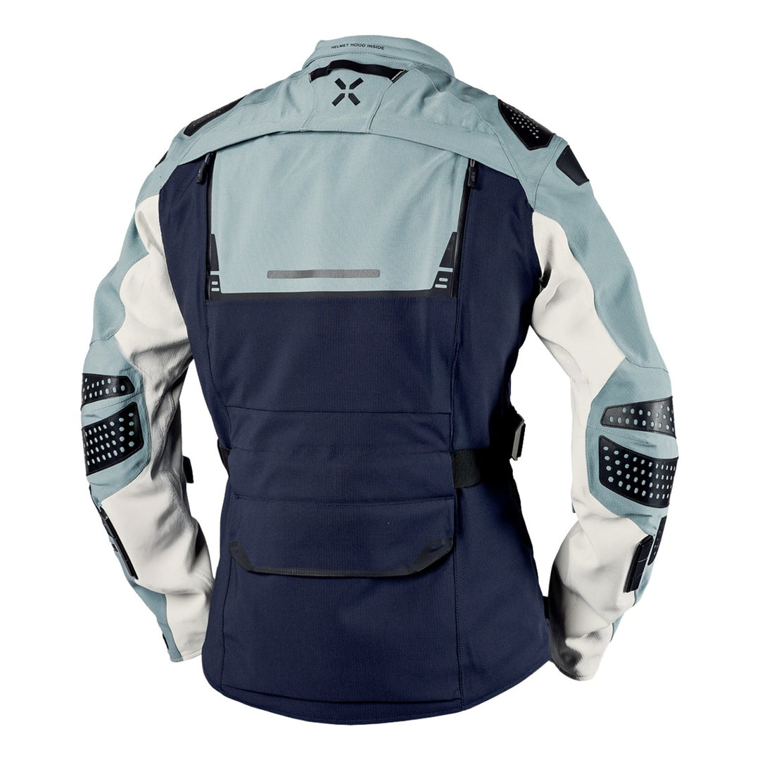 iXS Tourster-STX 2.0 Laminatjacke dunkelblau-blau grau-cool grau