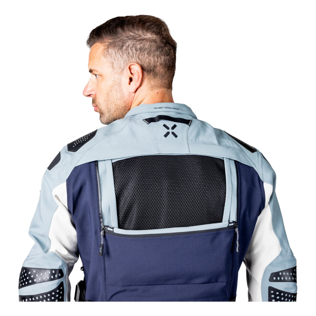 iXS Tourster-STX 2.0 Laminatjacke dunkelblau-blau grau-cool grau