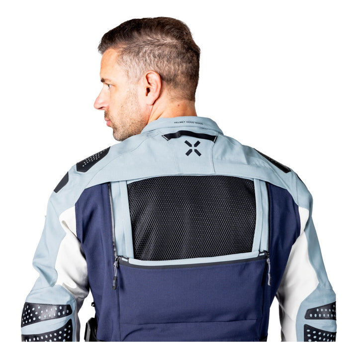 iXS Tourster-STX 2.0 Laminatjacke dunkelblau-blau grau-cool grau
