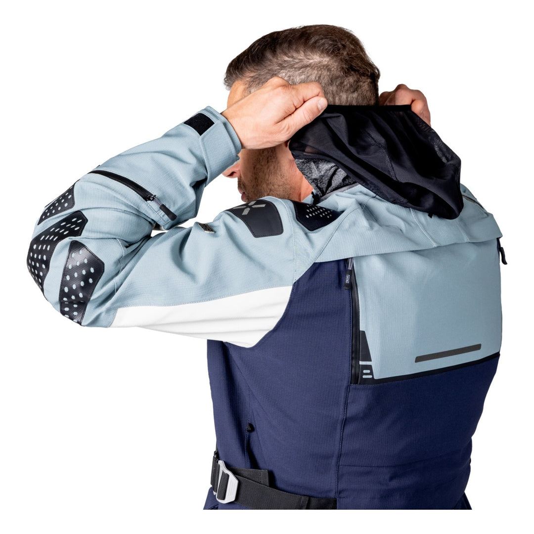 iXS Tourster-STX 2.0 Laminatjacke dunkelblau-blau grau-cool grau