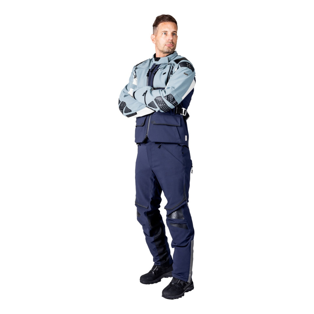 iXS Tourster-STX 2.0 Laminatjacke dunkelblau-blau grau-cool grau