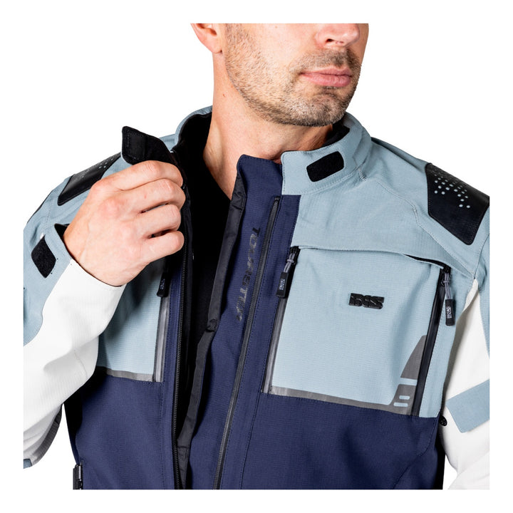 iXS Tourster-STX 2.0 Laminatjacke dunkelblau-blau grau-cool grau