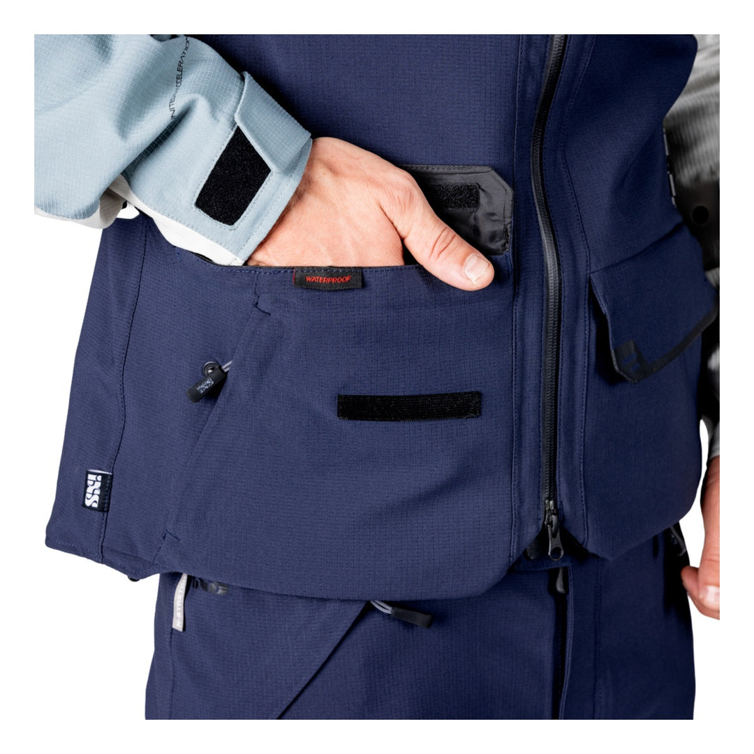 iXS Tourster-STX 2.0 Laminatjacke dunkelblau-blau grau-cool grau