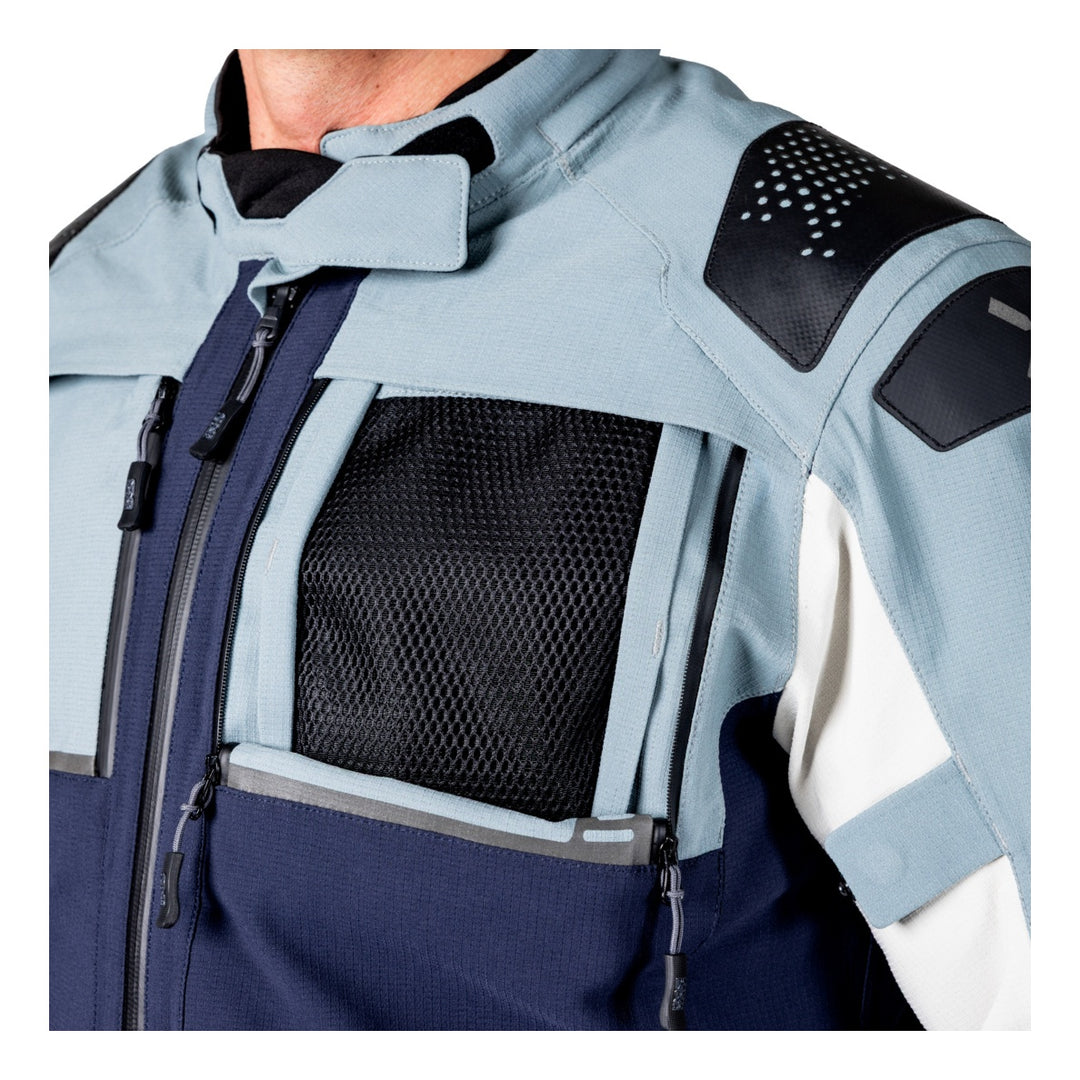 iXS Tourster-STX 2.0 Laminatjacke dunkelblau-blau grau-cool grau
