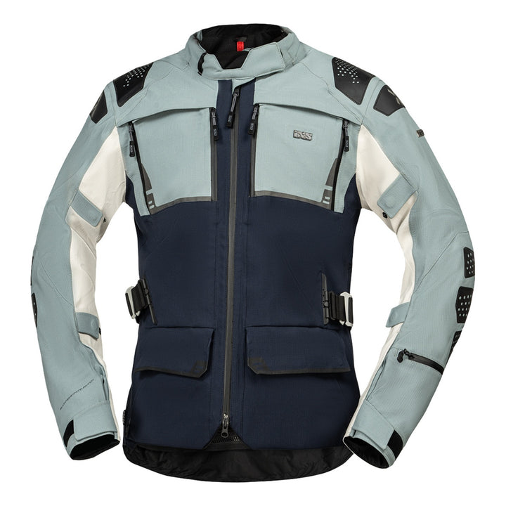 iXS Tourster-STX 2.0 Laminatjacke dunkelblau-blau grau-cool grau