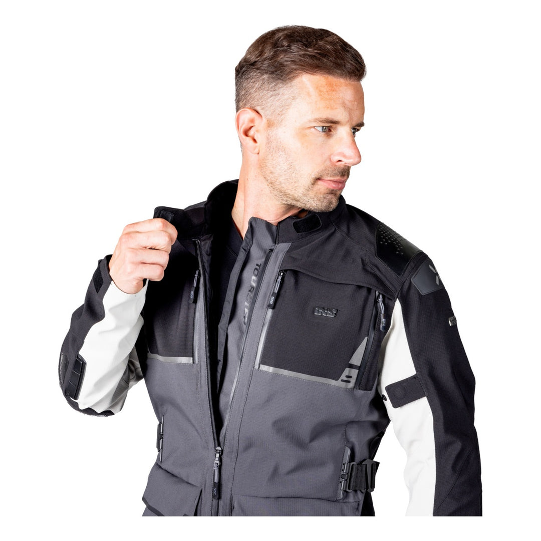 iXS Tourster-STX 2.0 Laminatjacke dunkelgrau-schwarz-cool grau