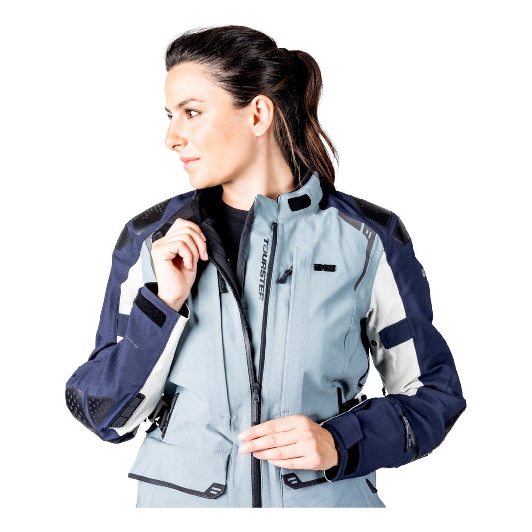 iXS Tourster-STX 2.0 WMS Laminatjacke dunkelblau-blau grau-cool grau