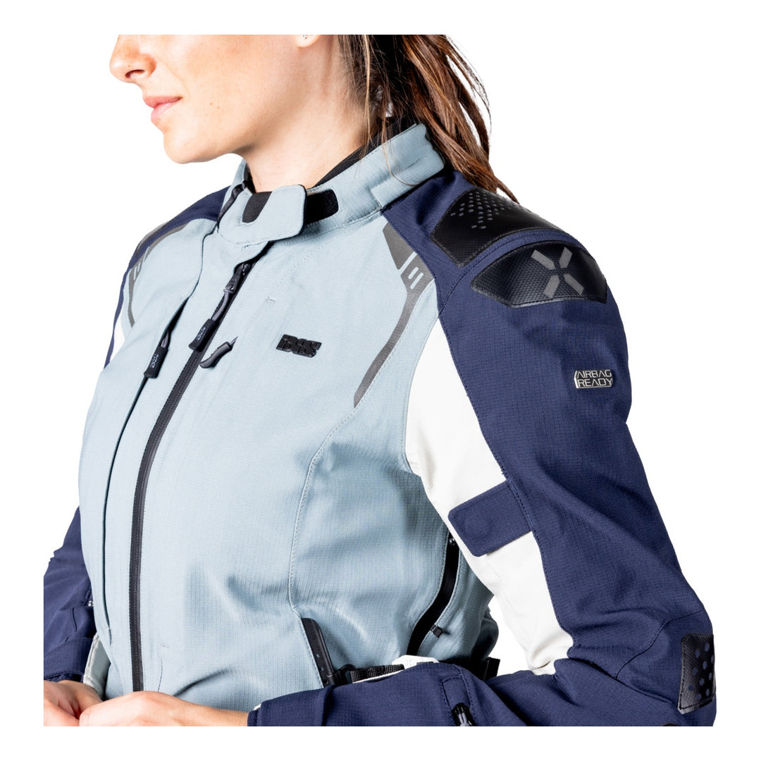 iXS Tourster-STX 2.0 WMS Laminatjacke dunkelblau-blau grau-cool grau