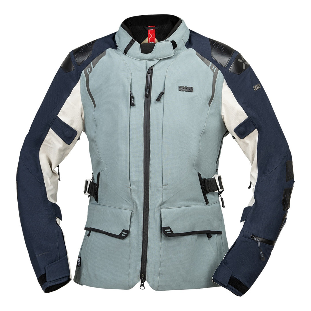 iXS Tourster-STX 2.0 WMS Laminatjacke dunkelblau-blau grau-cool grau