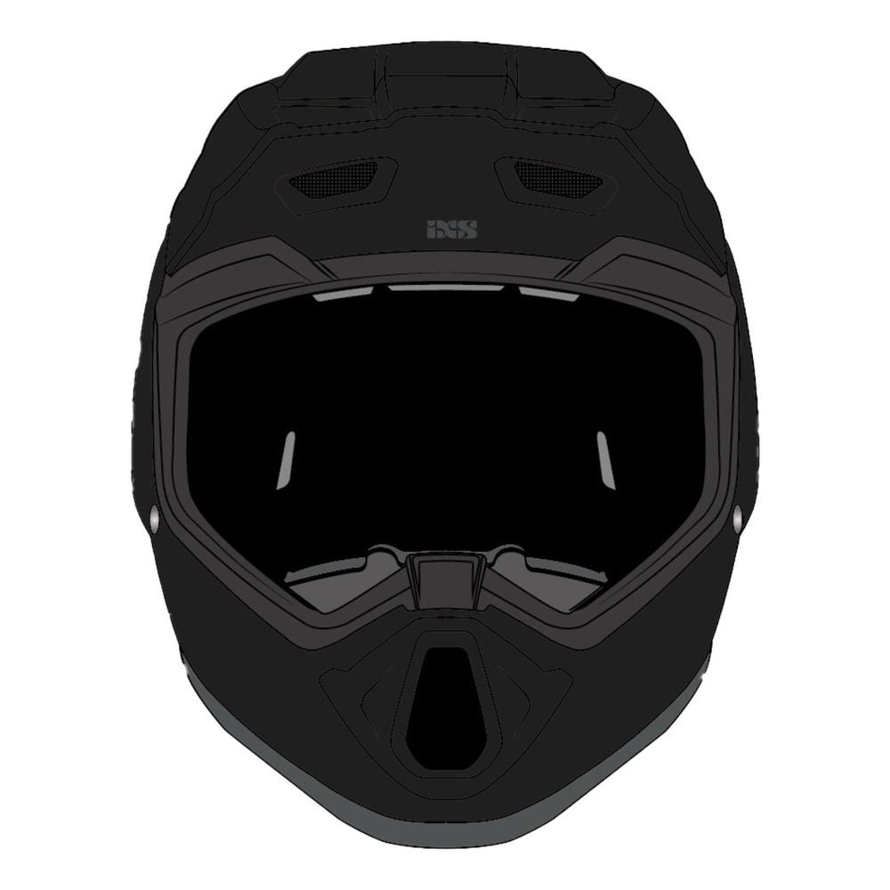 iXS Trigger MX 1.0 Chalky MIPS Integralhelm matt metallisch schwarz