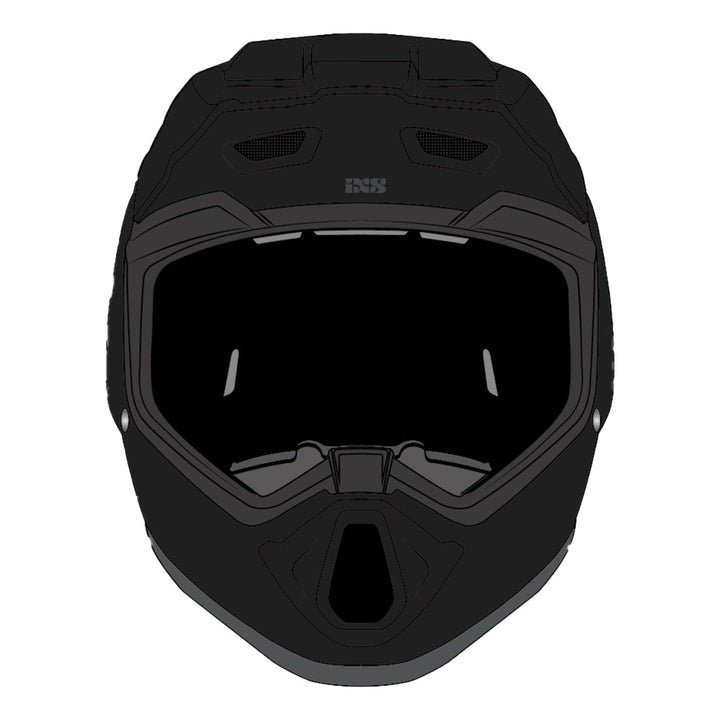 iXS Trigger MX 1.0 Chalky MIPS Integralhelm matt metallisch schwarz