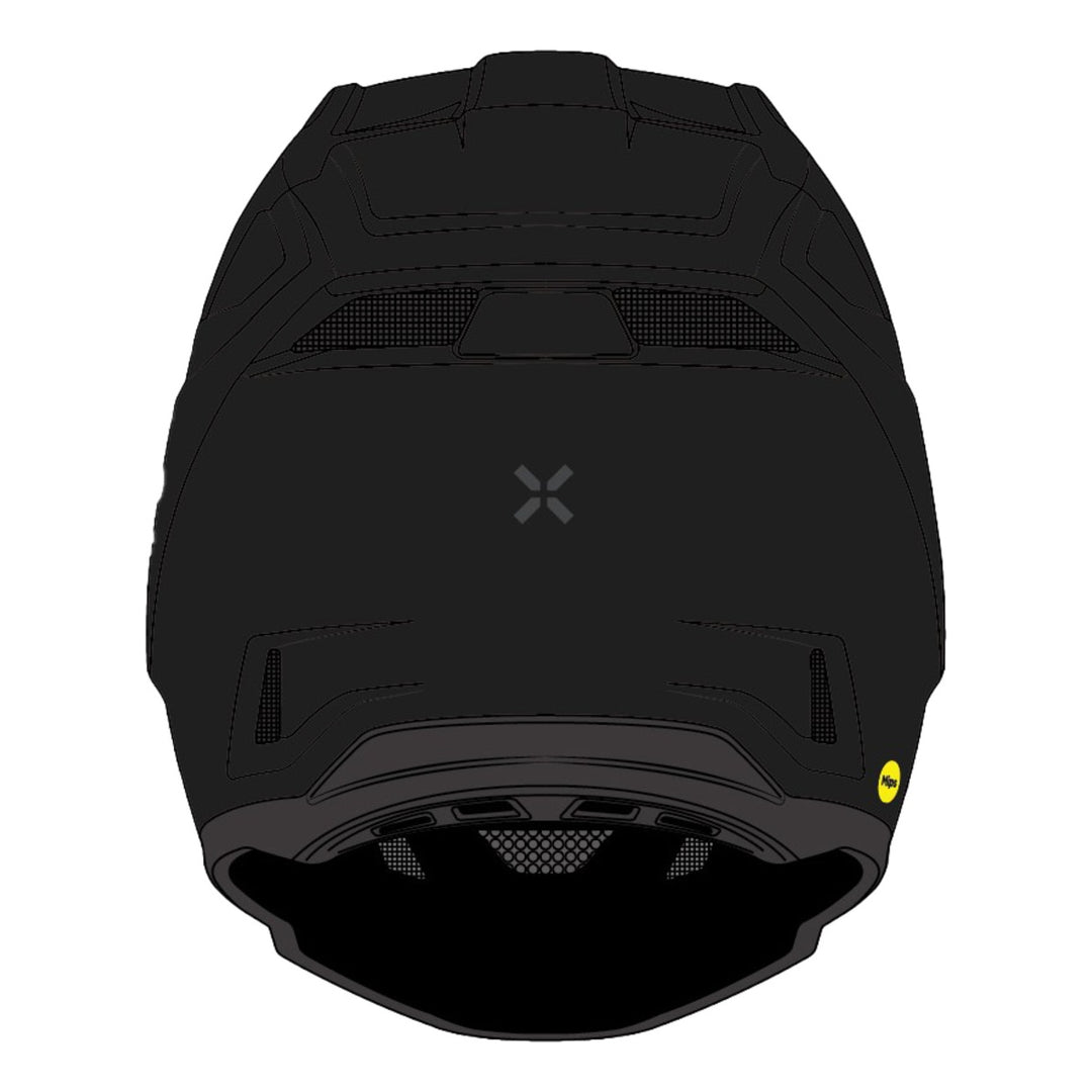 iXS Trigger MX 1.0 Chalky MIPS Integralhelm matt metallisch schwarz