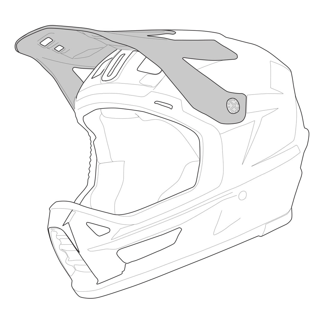 iXS iXS Trigger MX 1.0 Graphic MIPS Helmdach matt schwarz-orange L-2XL schwarz matt-orange