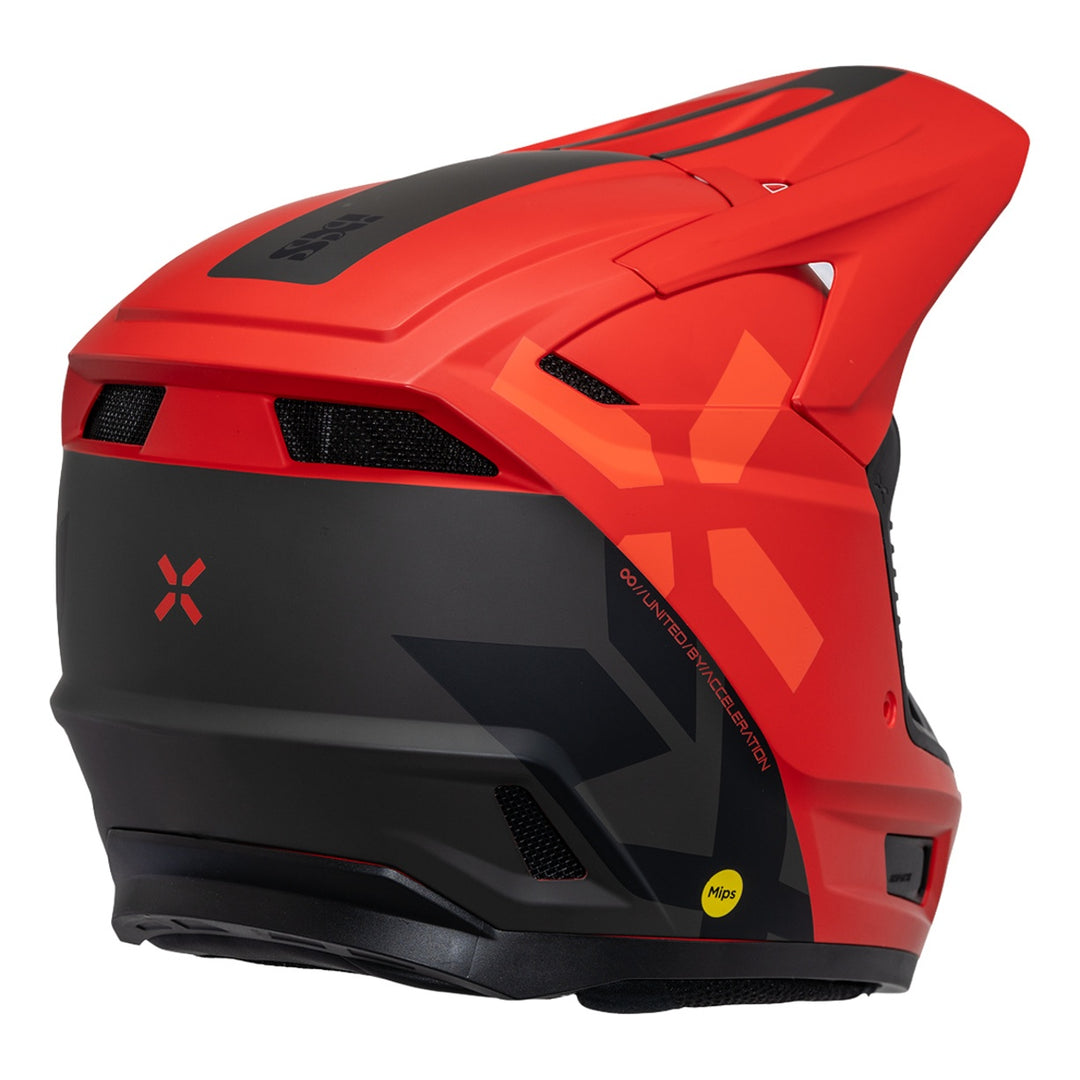 iXS Trigger MX 1.0 Graphic MIPS Integralhelm matt rot-schwarz