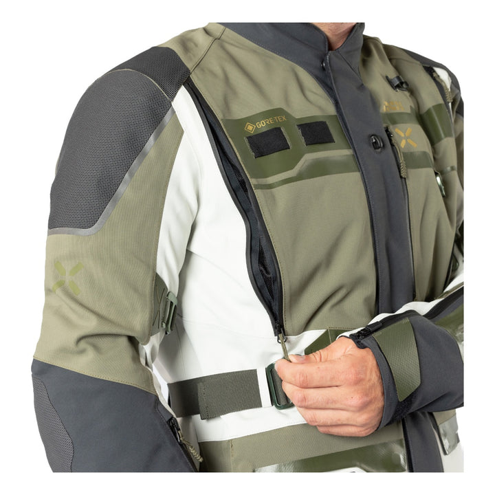 iXS Venture-GTX 1.0 Laminatjacke cool grey-oliv grau-grün