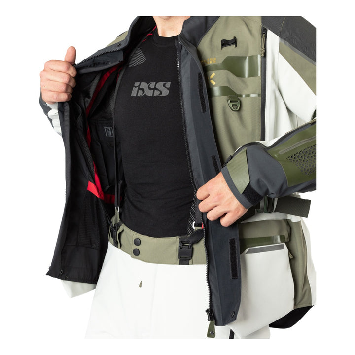iXS Venture-GTX 1.0 Laminatjacke cool grey-oliv grau-grün