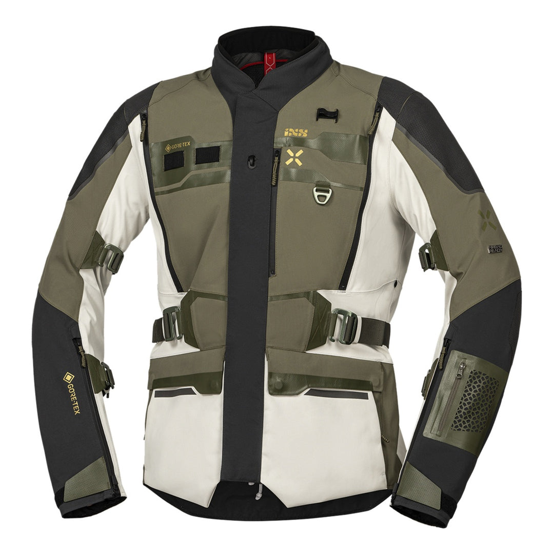 iXS Venture-GTX 1.0 Laminatjacke cool grey-oliv grau-grün
