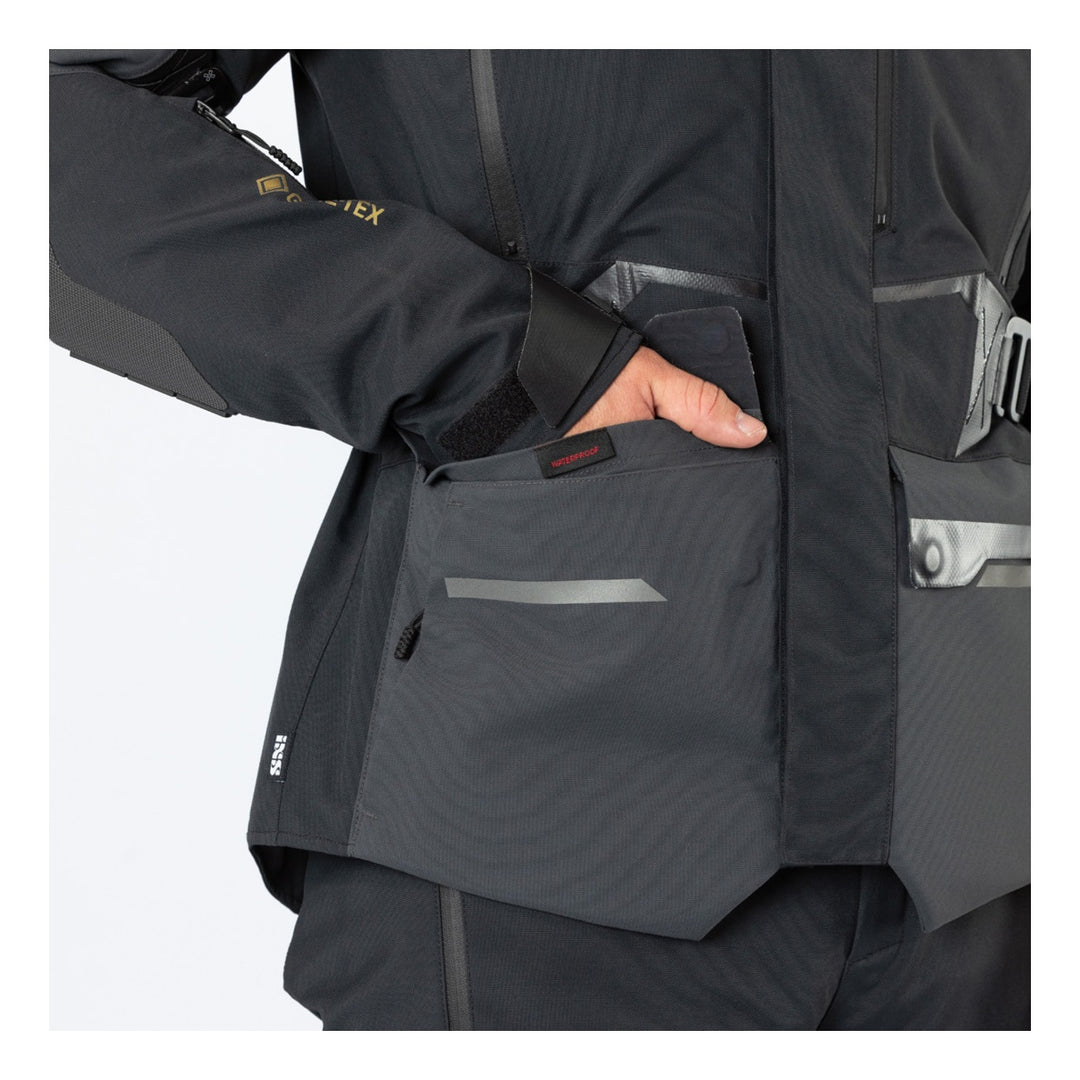 iXS Venture-GTX 1.0 Laminatjacke schwarz-mittelgrau schwarz-grau