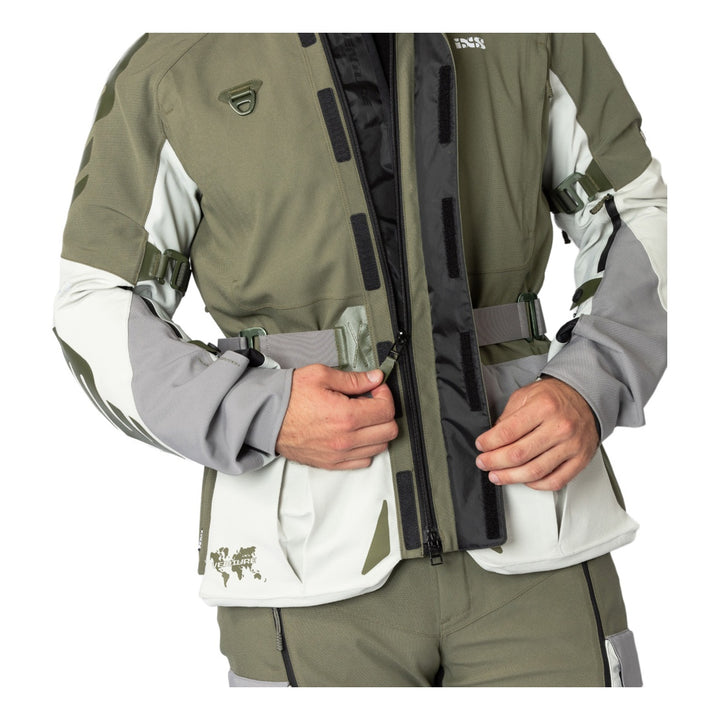iXS Venture-STX 1.0 Laminatjacke hellgrau-oliv