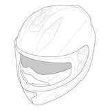 iXS iXS Visier Rapid 1.0 FF Helm Sonnenblende innen grau-transparent