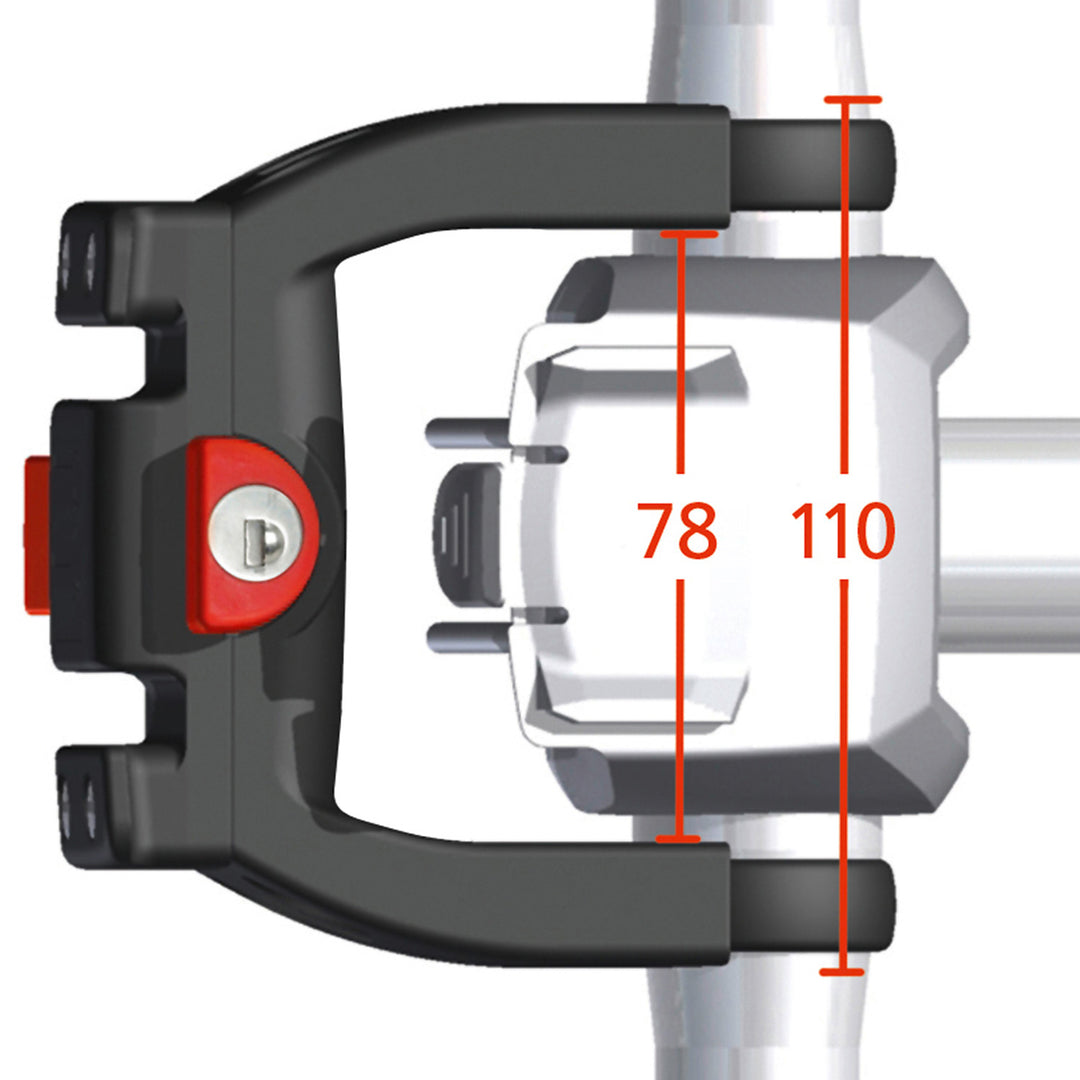 KLICKfix Adapter, E-Bike Bosch mit Schloss