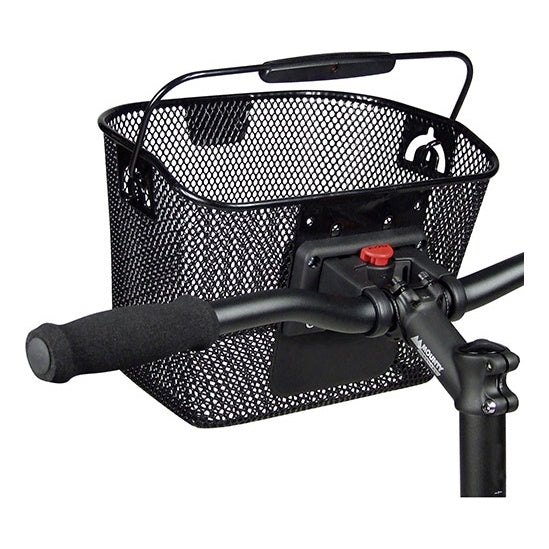 Klickfix Lenkerkorb MINI schwarz mit Platte 10L 