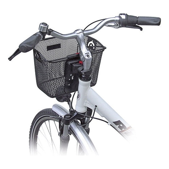 Klickfix Lenkerkorb MINI schwarz mit Platte 10L 
