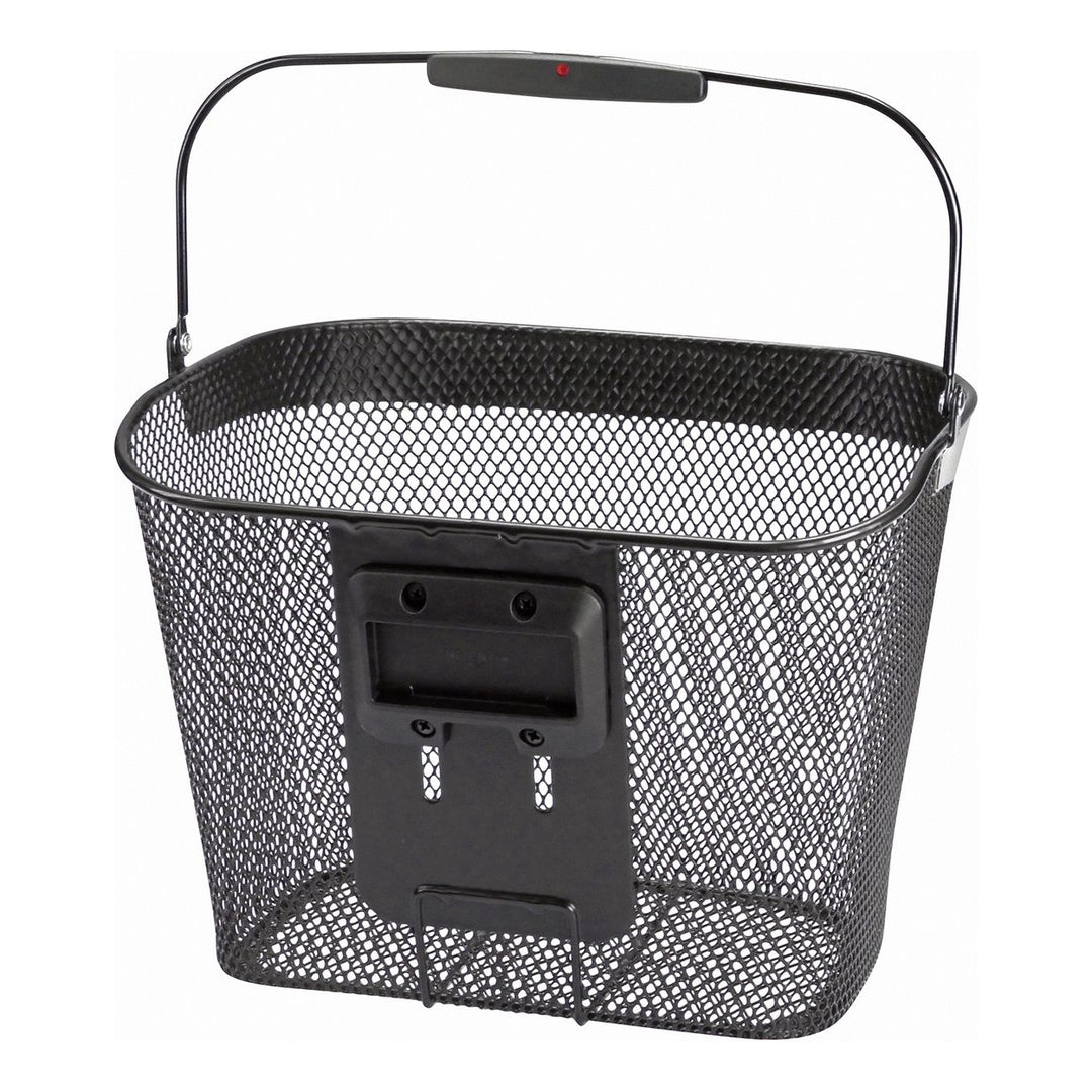Klickfix Lenkerkorb UNI REFLECT schwarz mit Reflektorband mit Platte 16L 