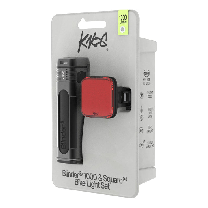 Knog Lichtset Blinder 1000 &amp; Blinder Square schwarz