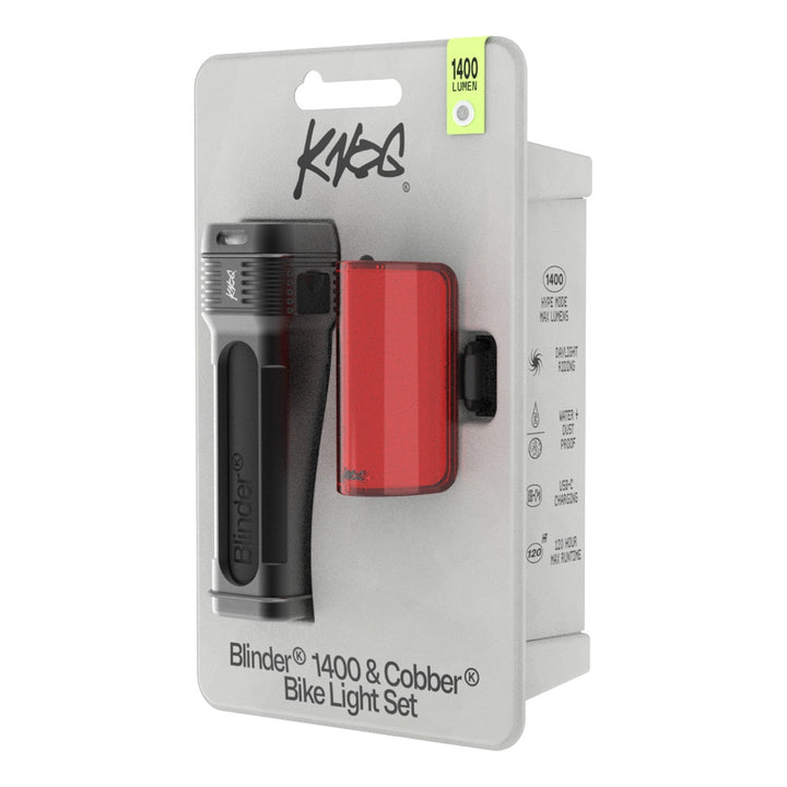 Knog Lichtset Blinder 1400 &amp; Cobber Reflex schwarz
