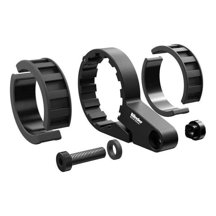 Knog Scheinwerfer Blinder E 80 Lux mit Lenkerhalter ohne Reflektor schwarz