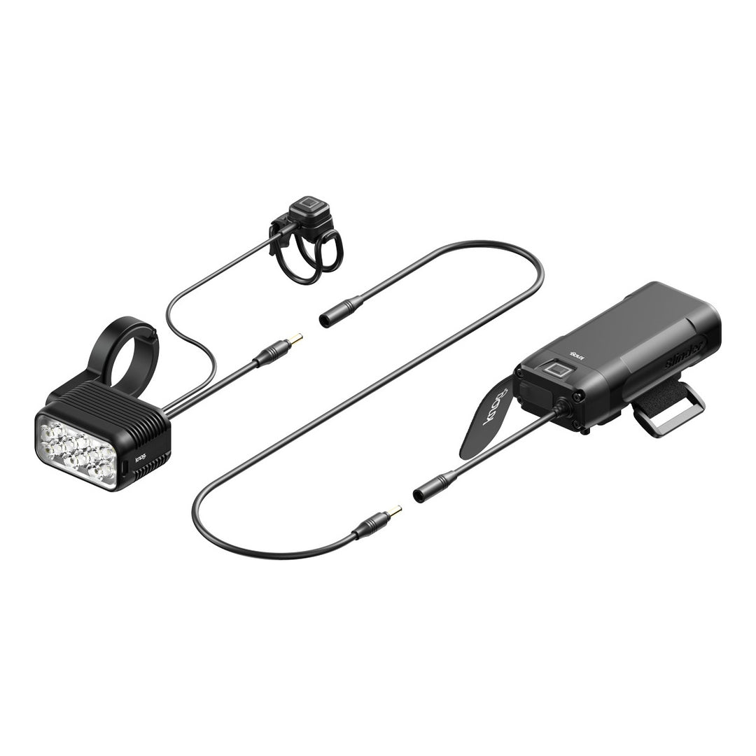 Knog Scheinwerfer Blinder X 1800 mit externem Akku 10&