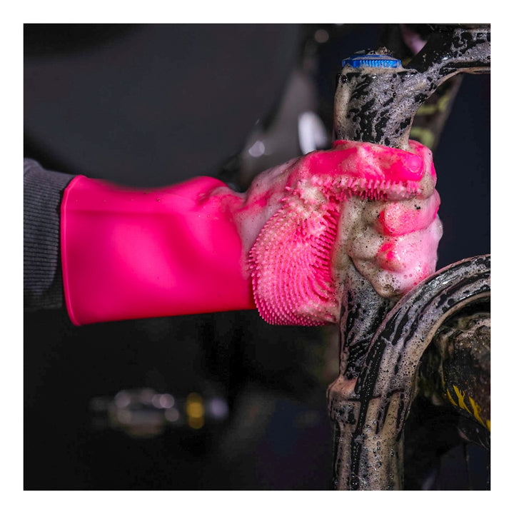 Muc-Off Deep Scrubber Gloves pink